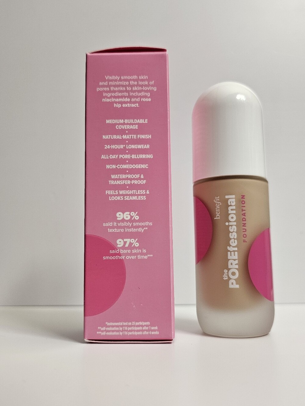 Benefit The POREfessional Blurring & Smoothing Foundation shade 4N wonder NEW - Picture 5 of 7